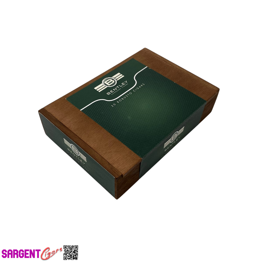 Bentley Robusto Empty Wooden Cigar Box 8.5x6x2
